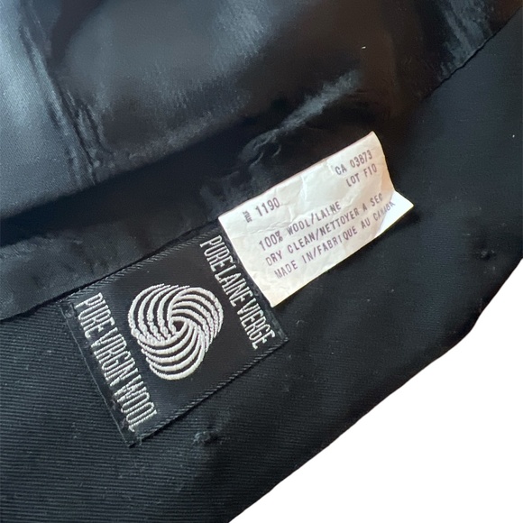 Vintage Braemar By Jeremy Scott Black Cropped Wool Blazer 10 - Picture 4 of 5